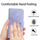 For Samsung Galaxy S24+ 5G Skin Feel Sun Flower Embossed Flip Leather Phone Case with Lanyard(Purple)