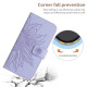 For Samsung Galaxy S24+ 5G Skin Feel Sun Flower Embossed Flip Leather Phone Case with Lanyard(Purple)