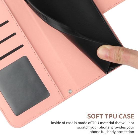 For Samsung Galaxy S24+ 5G Skin Feel Sun Flower Embossed Flip Leather Phone Case with Lanyard(Pink)