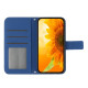 For Samsung Galaxy S24+ 5G Skin Feel Sun Flower Embossed Flip Leather Phone Case with Lanyard(Dark Blue)