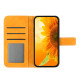 For Samsung Galaxy S24+ 5G Skin Feel Sun Flower Embossed Flip Leather Phone Case with Lanyard(Yellow)