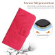 For Samsung Galaxy S24+ 5G Skin Feel Sun Flower Embossed Flip Leather Phone Case with Lanyard(Rose Red)