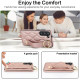 For Samsung Galaxy S23+ Non-slip Full Coverage Ring PU Phone Case with Wristband(Rose Gold)