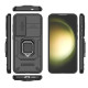 For Samsung Galaxy S24+ 5G Sliding Camshield TPU + PC Shockproof Phone Case with Holder(Black)