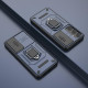 For Samsung Galaxy S24+ 5G Sliding Camshield TPU + PC Shockproof Phone Case with Holder(Blue)