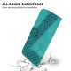 For Samsung Galaxy S24+ 5G Seven-shaped Embossed Leather Phone Case(Green)