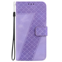 For Samsung Galaxy S24+ 5G Seven-shaped Embossed Leather Phone Case(Purple)