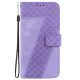 For Samsung Galaxy S24+ 5G Seven-shaped Embossed Leather Phone Case(Purple)