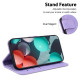 For Samsung Galaxy S24+ 5G Seven-shaped Embossed Leather Phone Case(Purple)