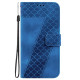 For Samsung Galaxy S24+ 5G Seven-shaped Embossed Leather Phone Case(Blue)