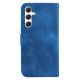 For Samsung Galaxy S24+ 5G Seven-shaped Embossed Leather Phone Case(Blue)