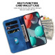 For Samsung Galaxy S24+ 5G Seven-shaped Embossed Leather Phone Case(Blue)
