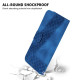 For Samsung Galaxy S24+ 5G Seven-shaped Embossed Leather Phone Case(Blue)