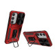 For Samsung Galaxy S24+ 5G Camshield Robot TPU Hybrid PC Phone Case(Red)