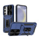 For Samsung Galaxy S24+ 5G Camshield Robot TPU Hybrid PC Phone Case(Blue)