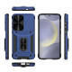 For Samsung Galaxy S24+ 5G Camshield Robot TPU Hybrid PC Phone Case(Blue)