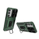 For Samsung Galaxy S24+ 5G Camshield Robot TPU Hybrid PC Phone Case(Green)
