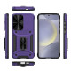 For Samsung Galaxy S24+ 5G Camshield Robot TPU Hybrid PC Phone Case(Purple)