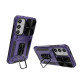 For Samsung Galaxy S24+ 5G Camshield Robot TPU Hybrid PC Phone Case(Purple)