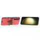 For Samsung Galaxy S24+ 5G PC + TPU Shockproof Protective Phone Case with Magnetic Ring Holder(Red)