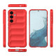 For Samsung Galaxy S24+ 5G Magic Shield TPU + Flannel Phone Case(Red)