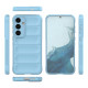 For Samsung Galaxy S24+ 5G Magic Shield TPU + Flannel Phone Case(Light Blue)