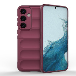 For Samsung Galaxy S24+ 5G Magic Shield TPU + Flannel Phone Case(Wine Red)