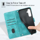 For Samsung Galaxy S24+ 5G Skin-feel Embossed Leather Phone Case(Green)