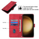 For Samsung Galaxy S24+ 5G Skin-feel Embossed Leather Phone Case(Red)