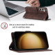 For Samsung Galaxy S24+ 5G Skin-feel Embossed Leather Phone Case(Brown)