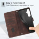 For Samsung Galaxy S24+ 5G Skin-feel Embossed Leather Phone Case(Brown)