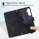 For Samsung Galaxy S24+ 5G Skin-feel Embossed Leather Phone Case(Black)