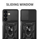 For Samsung Galaxy S24+ 5G Sliding Camera Cover Design TPU+PC Phone Case(Red)