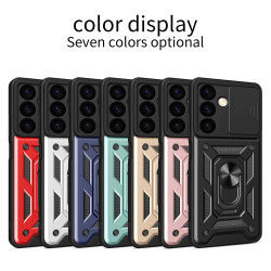 For Samsung Galaxy S24+ 5G Sliding Camera Cover Design TPU+PC Phone Case(Silver)