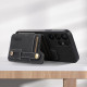 For Samsung Galaxy S23 5G ABEEL Litchi Texture Card Bag PU Phone Case(Black)