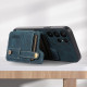 For Samsung Galaxy S23 5G ABEEL Litchi Texture Card Bag PU Phone Case(Blue)