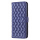 For Samsung Galaxy S24+ 5G Diamond Lattice Wallet Flip Leather Phone Case(Blue)
