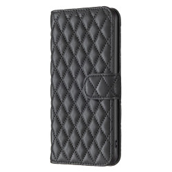 For Samsung Galaxy S24+ 5G Diamond Lattice Wallet Flip Leather Phone Case(Black)