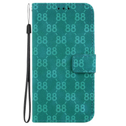 For Samsung Galaxy S24+ 5G Double 8-shaped Embossed Leather Phone Case(Green)