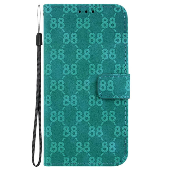 For Samsung Galaxy S24+ 5G Double 8-shaped Embossed Leather Phone Case(Green)