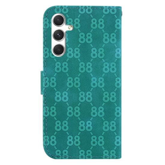 For Samsung Galaxy S24+ 5G Double 8-shaped Embossed Leather Phone Case(Green)