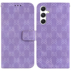 For Samsung Galaxy S24+ 5G Double 8-shaped Embossed Leather Phone Case(Purple)