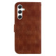 For Samsung Galaxy S24+ 5G Double 8-shaped Embossed Leather Phone Case(Brown)