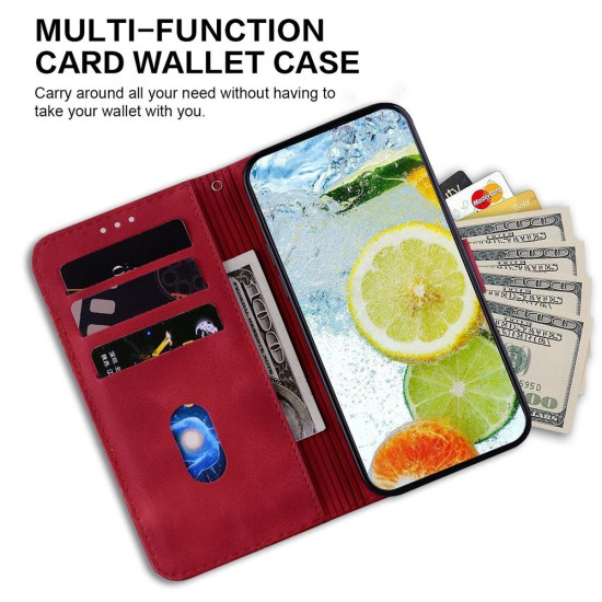 For Samsung Galaxy S24+ 5G Double 8-shaped Embossed Leather Phone Case(Red)