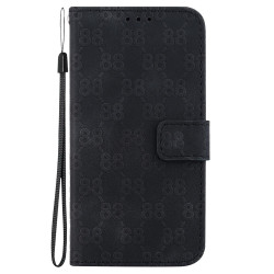 For Samsung Galaxy S24+ 5G Double 8-shaped Embossed Leather Phone Case(Black)