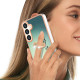 For Samsung Galaxy S24+ 5G Electroplating Dual-side IMD Phone Case with Ring Holder(Smile)