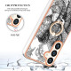 For Samsung Galaxy S24+ 5G Electroplating Dual-side IMD Phone Case with Ring Holder(Totem Elephant)