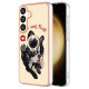 For Samsung Galaxy S24+ 5G Electroplating Dual-side IMD Phone Case with Ring Holder(Lucky Dog)
