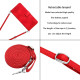 For Samsung Galaxy S24+ Dream Triangle Leather Phone Case with Long Lanyard(Red)