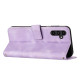 For Samsung Galaxy S24+ Dream Triangle Leather Phone Case with Long Lanyard(Purple)